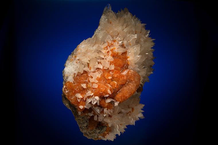 COLEMANITE on CALCITE